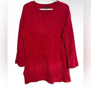 EILEEN FISHER, Women's sweater 3/4, color red size S/p